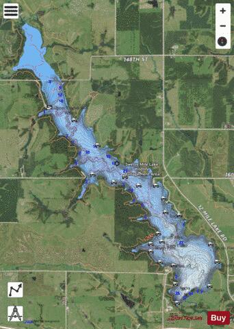 US_IA_tmi88 depth contour Map - i-Boating App - Satellite