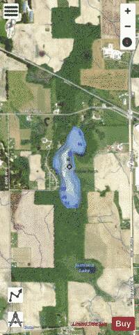 Caldwell Lake depth contour Map - i-Boating App - Satellite