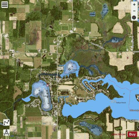 Hackenburg Lake depth contour Map - i-Boating App - Satellite
