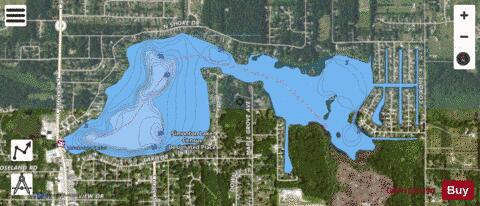 Simonton Lake depth contour Map - i-Boating App - Satellite