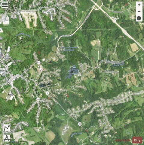 Alexandria Community Park Lake depth contour Map - i-Boating App - Satellite
