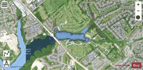 Jacobson Park Lake depth contour Map - i-Boating App - Satellite