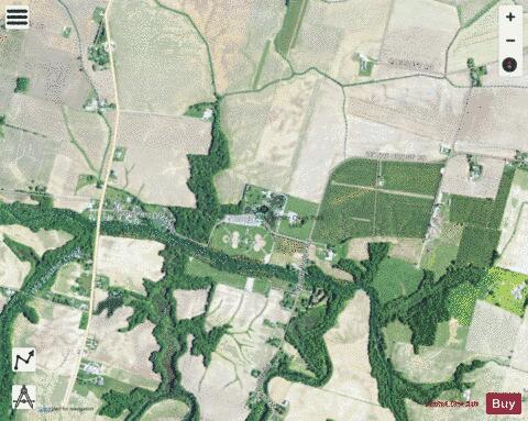 Panther Creek Park Lake depth contour Map - i-Boating App - Satellite