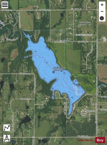 Augusta Santa Fe Lake depth contour Map - i-Boating App - Satellite