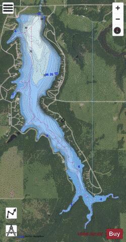 Fort Scott Lake depth contour Map - i-Boating App - Satellite