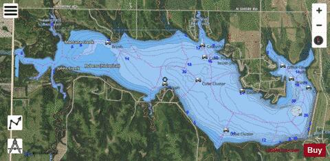 Lovewell Lake depth contour Map - i-Boating App - Satellite