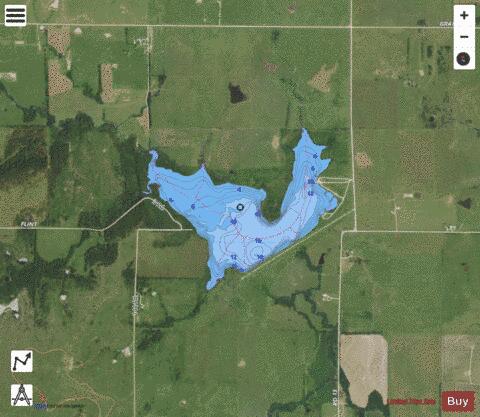 Moline Reservoir depth contour Map - i-Boating App - Satellite