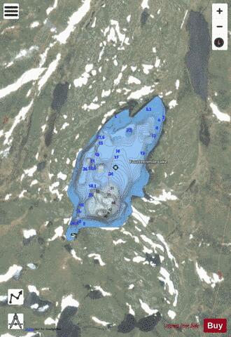 Fourteenmile Lake depth contour Map - i-Boating App - Satellite