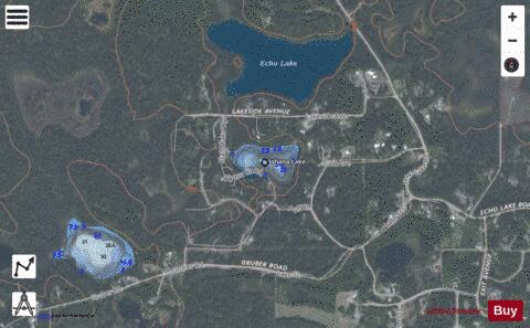 Sleepy Hollow Lake depth contour Map - i-Boating App - Satellite