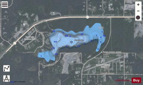 Scout Lake depth contour Map - i-Boating App - Satellite