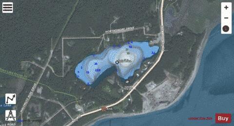 Knik Lake depth contour Map - i-Boating App - Satellite