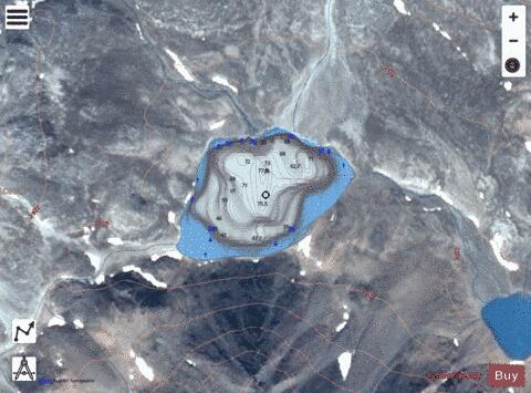 Middle Makpik Lake depth contour Map - i-Boating App - Satellite