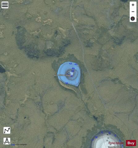No Itch Lake depth contour Map - i-Boating App - Satellite