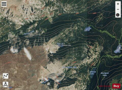 Loomis Lake depth contour Map - i-Boating App - Satellite