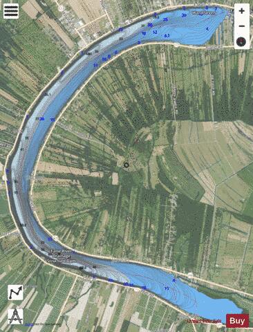 False River depth contour Map - i-Boating App - Satellite