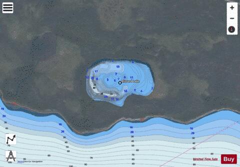 Blizzard Lake depth contour Map - i-Boating App - Satellite