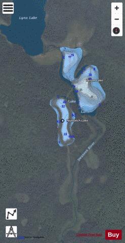 Nuthatch Lake depth contour Map - i-Boating App - Satellite