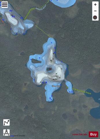 Eider Lake depth contour Map - i-Boating App - Satellite