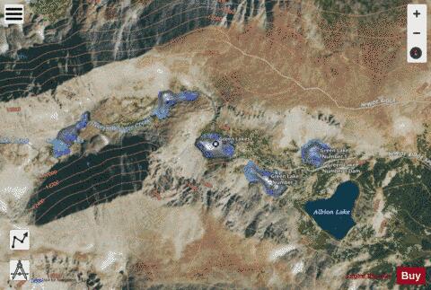 Third Green Lake depth contour Map - i-Boating App - Satellite