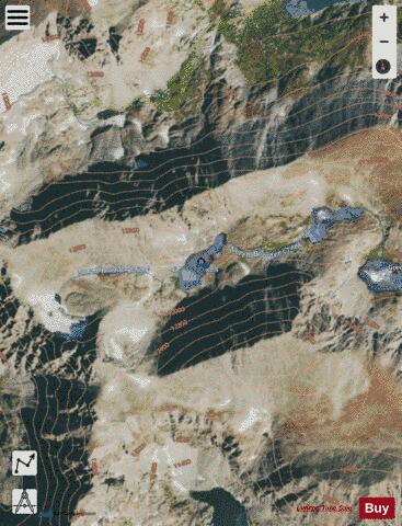 Fifth Green Lake depth contour Map - i-Boating App - Satellite