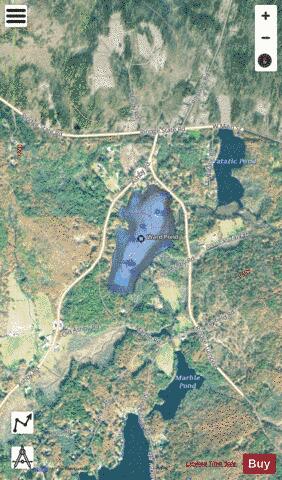 Ward Pond depth contour Map - i-Boating App - Satellite