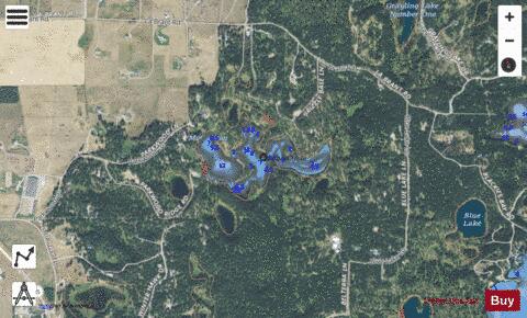 McGilvray Lake depth contour Map - i-Boating App - Satellite