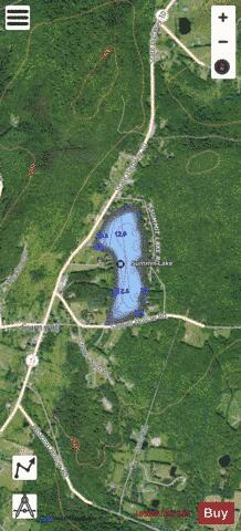 Summit Lake depth contour Map - i-Boating App - Satellite