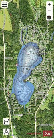 Canadohta Lake depth contour Map - i-Boating App - Satellite