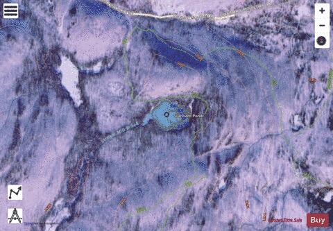 Stannard Pond depth contour Map - i-Boating App - Satellite