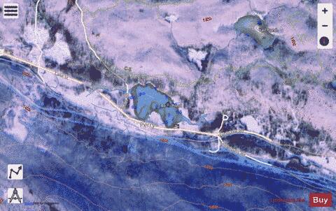 Bean Pond depth contour Map - i-Boating App - Satellite