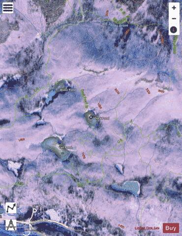 Duck Pond depth contour Map - i-Boating App - Satellite