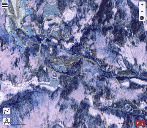 Perch Pond depth contour Map - i-Boating App - Satellite
