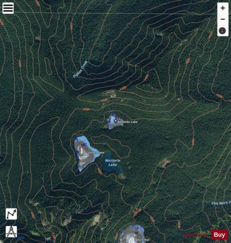 Adelaide Lake depth contour Map - i-Boating App - Satellite