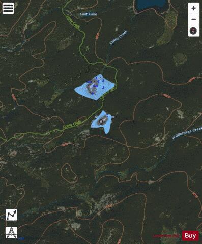 Little Stull Lake depth contour Map - i-Boating App - Satellite