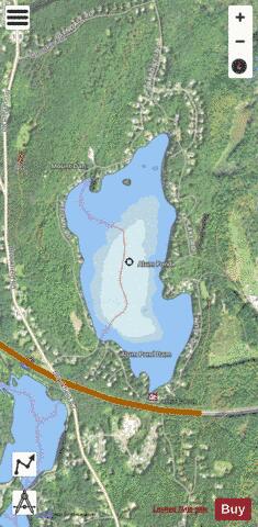 Big Alum Pond depth contour Map - i-Boating App - Satellite
