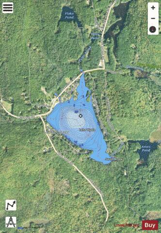 Lake Wyola depth contour Map - i-Boating App - Satellite