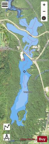 Long Pond (Rutland) depth contour Map - i-Boating App - Satellite