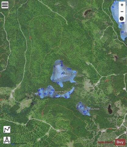 Alligator Pond depth contour Map - i-Boating App - Satellite
