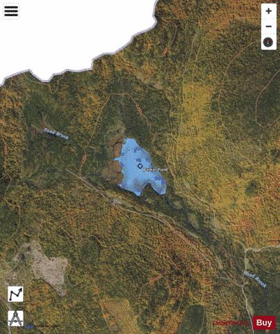 Barker Pond depth contour Map - i-Boating App - Satellite