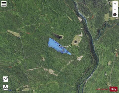 Beal Pond depth contour Map - i-Boating App - Satellite