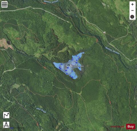 Blakeslee Lake depth contour Map - i-Boating App - Satellite