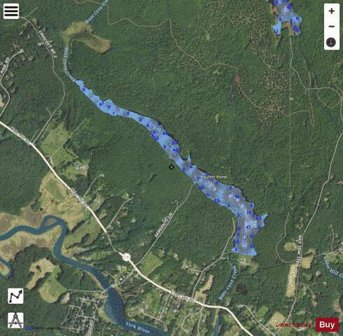Boulter Pond depth contour Map - i-Boating App - Satellite