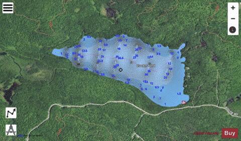 Crocker Pond depth contour Map - i-Boating App - Satellite