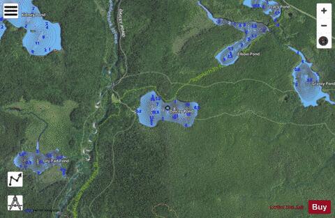 Daicey Pond depth contour Map - i-Boating App - Satellite
