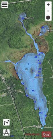 Fahi Pond depth contour Map - i-Boating App - Satellite