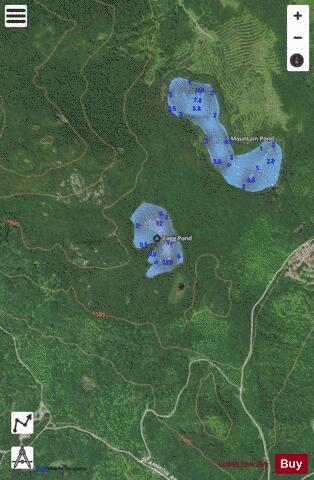 Fogg Pond depth contour Map - i-Boating App - Satellite