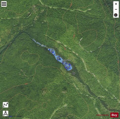 Hafey Pond depth contour Map - i-Boating App - Satellite