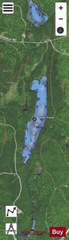 Hale Pond depth contour Map - i-Boating App - Satellite
