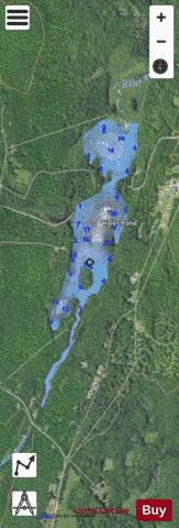 Hales Pond depth contour Map - i-Boating App - Satellite