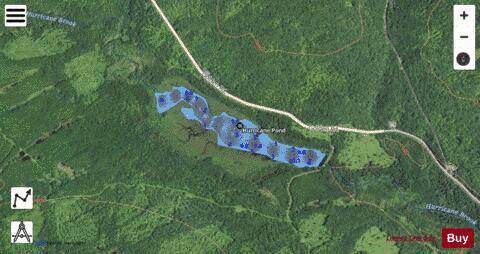 Hurricane Pond depth contour Map - i-Boating App - Satellite